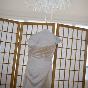 Silk Wedding Dress (size 4)